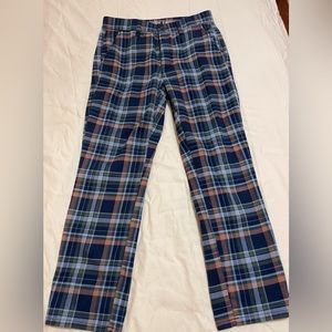 American Eagle Blue Plaid Ankle Pants Size 6